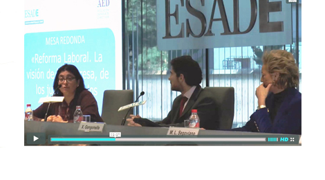 Consulta el vídeo del seminario: Reforma Laboral. La visión de la empresa, de los jueces y de los trabajadores